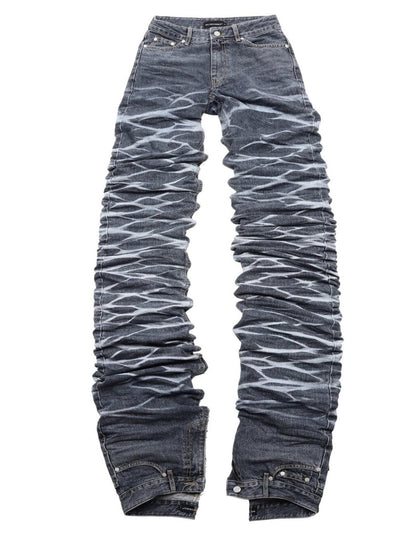 surgery yoonseul long length double jeans 'blue'-Surgery-APOC STORE