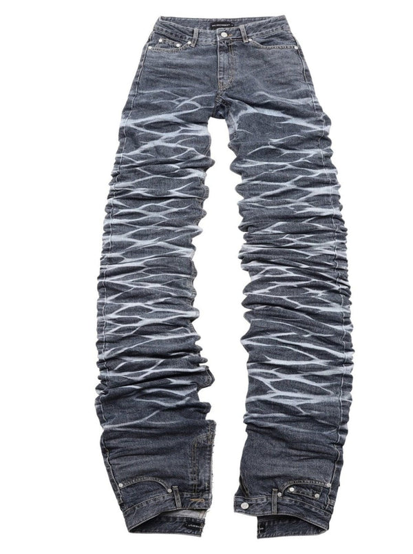 surgery yoonseul long length double jeans 'blue'-Surgery-APOC STORE