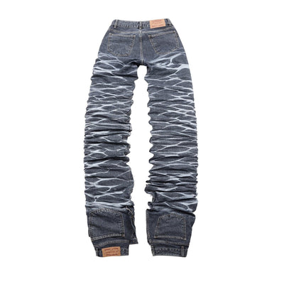 surgery yoonseul long length double jeans 'blue'-Surgery-APOC STORE