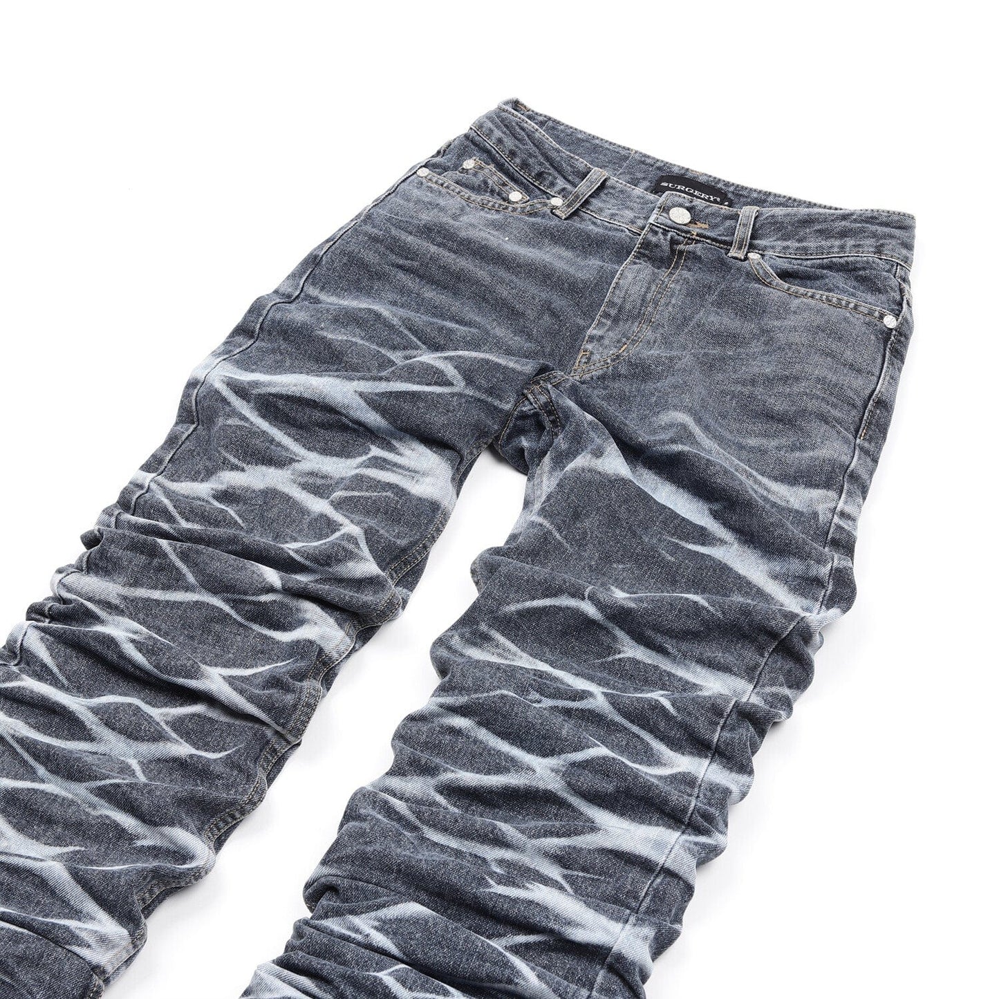 surgery yoonseul long length double jeans 'blue'-Surgery-APOC STORE