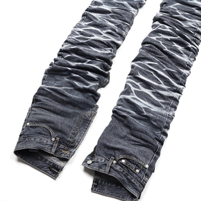 surgery yoonseul long length double jeans 'blue'-Surgery-APOC STORE