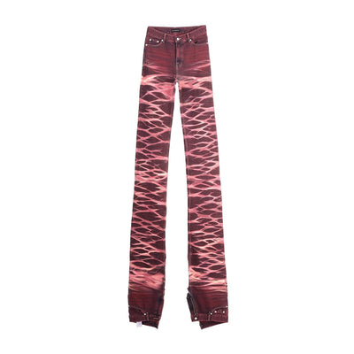 surgery yoonseul long length double jeans 'flame'-Surgery-APOC STORE
