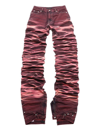 surgery yoonseul long length double jeans 'flame'-Surgery-APOC STORE