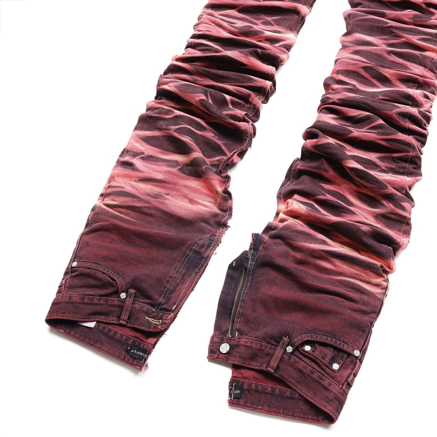 surgery yoonseul long length double jeans 'flame'-Surgery-APOC STORE