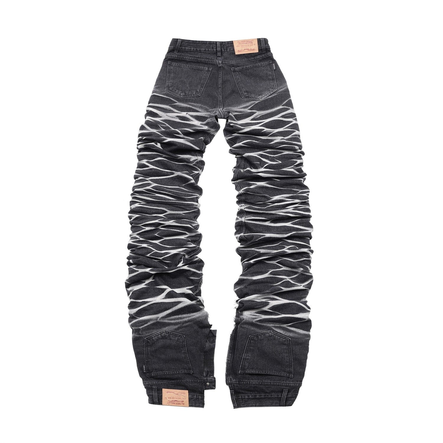 surgery yoonseul long length double jeans 'black'-Surgery-APOC STORE