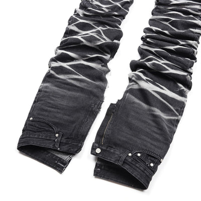 surgery yoonseul long length double jeans 'black'-Surgery-APOC STORE