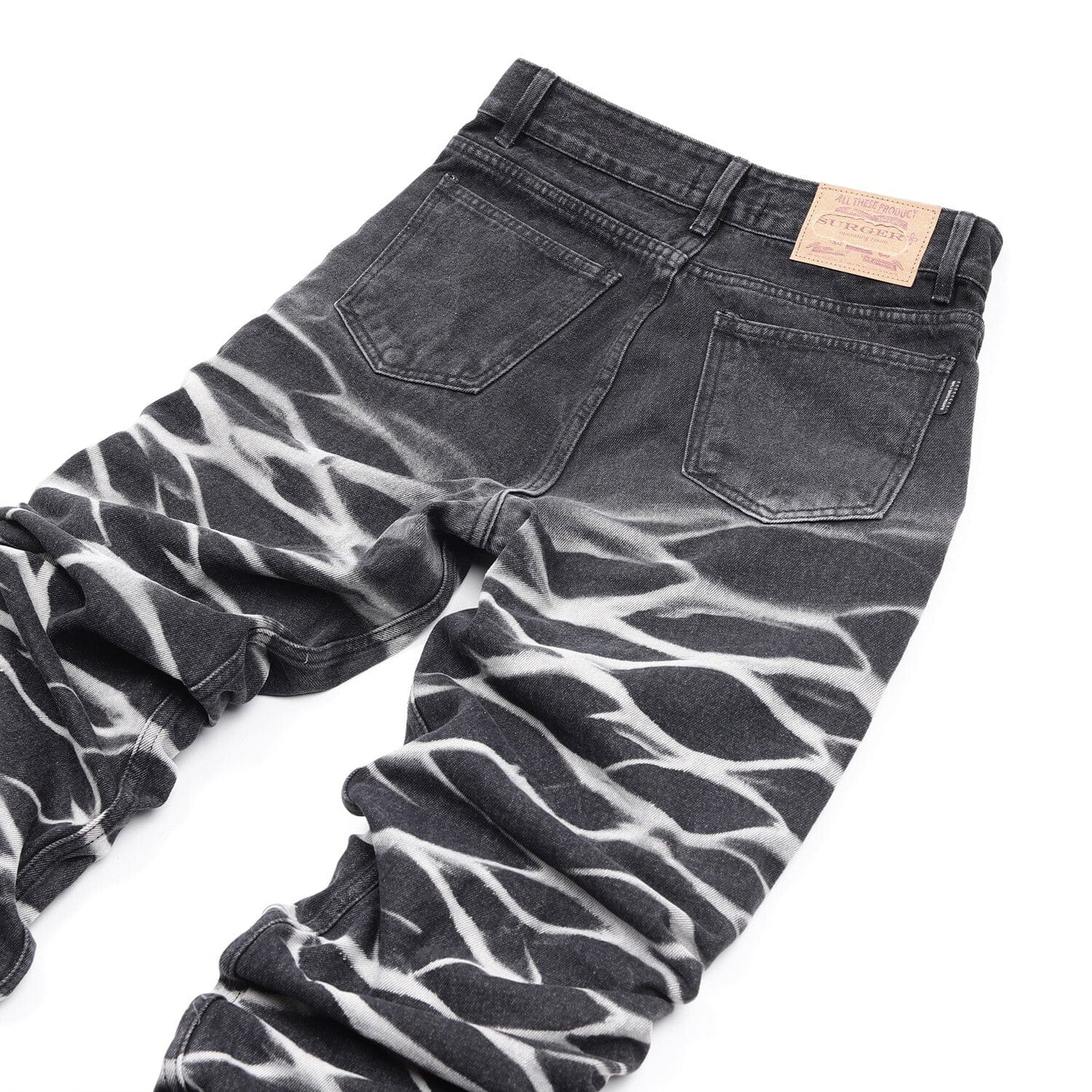 surgery yoonseul long length double jeans 'black'-Surgery-APOC STORE