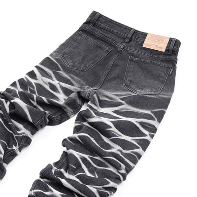 surgery yoonseul long length double jeans 'black'-Surgery-APOC STORE