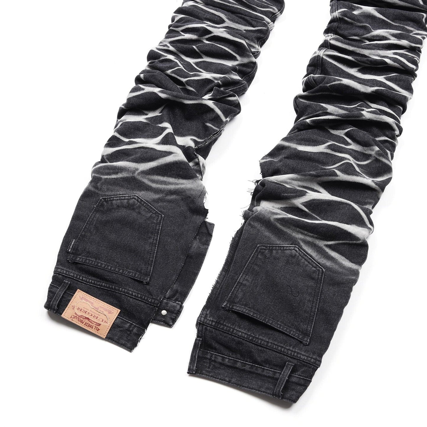 surgery yoonseul long length double jeans 'black'-Surgery-APOC STORE