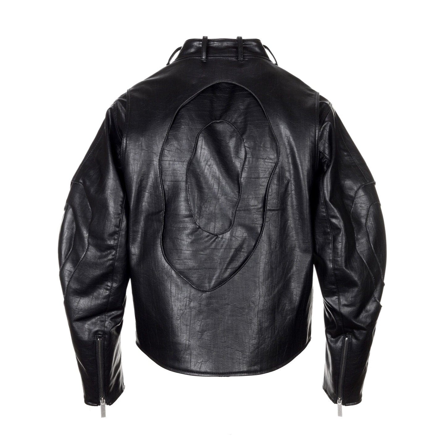 surgery stratum leather rider jacket 'black'-Surgery-APOC STORE