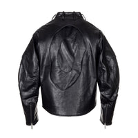 surgery stratum leather rider jacket 'black'-Surgery-APOC STORE