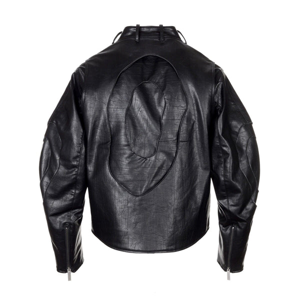 surgery stratum leather rider jacket 'black'-Surgery-APOC STORE