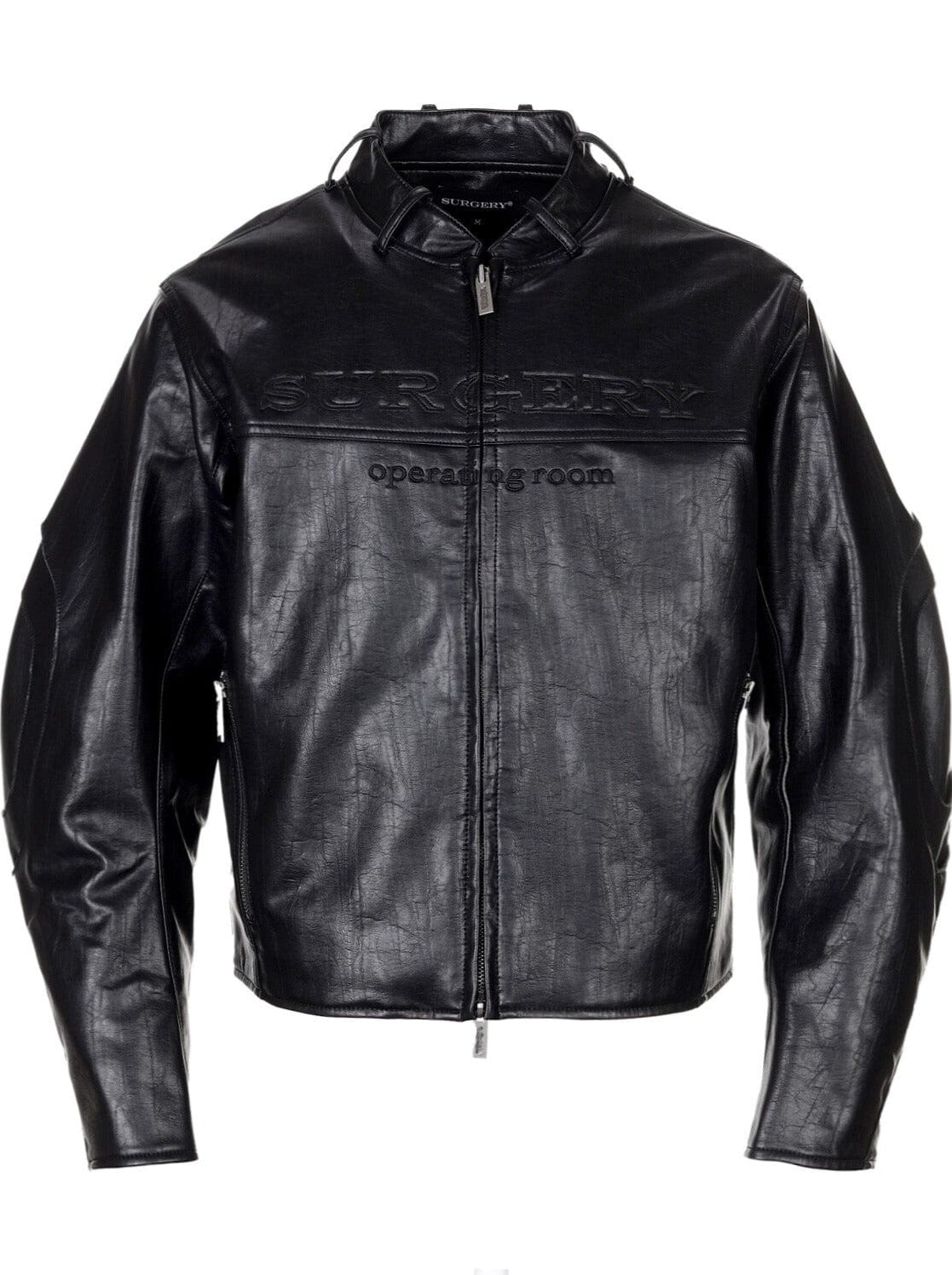 surgery stratum leather rider jacket 'black'-Surgery-APOC STORE