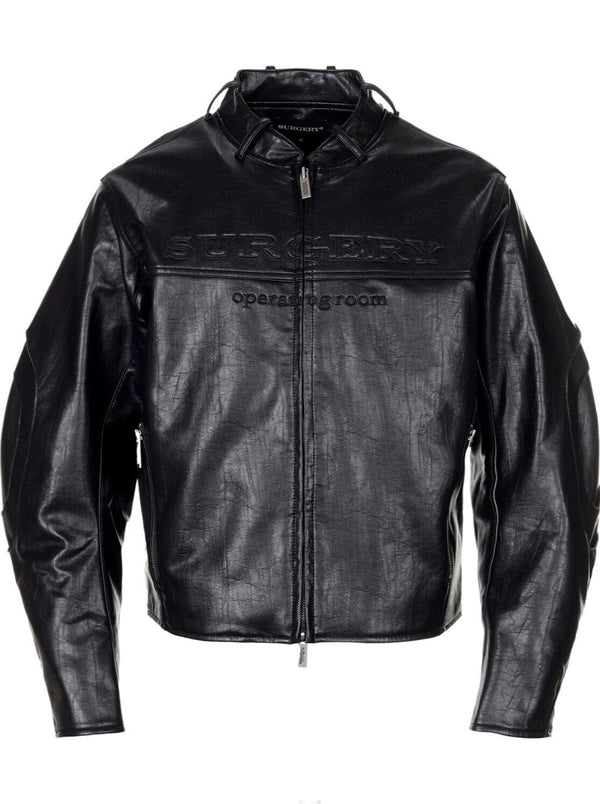 surgery stratum leather rider jacket 'black'-Surgery-APOC STORE