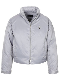 surgery biker embossing puffer jacket 'grey'-Surgery-APOC STORE