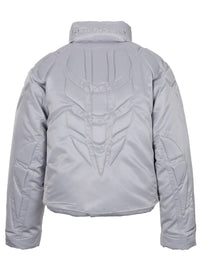 surgery biker embossing puffer jacket 'grey'-Surgery-APOC STORE