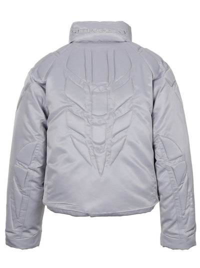 surgery biker embossing puffer jacket 'grey'-Surgery-APOC STORE