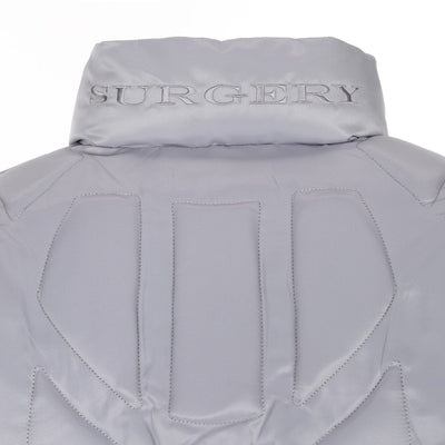 surgery biker embossing puffer jacket 'grey'-Surgery-APOC STORE