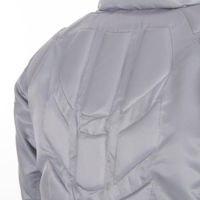 surgery biker embossing puffer jacket 'grey'-Surgery-APOC STORE