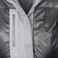 surgery biker embossing puffer jacket 'grey'-Surgery-APOC STORE