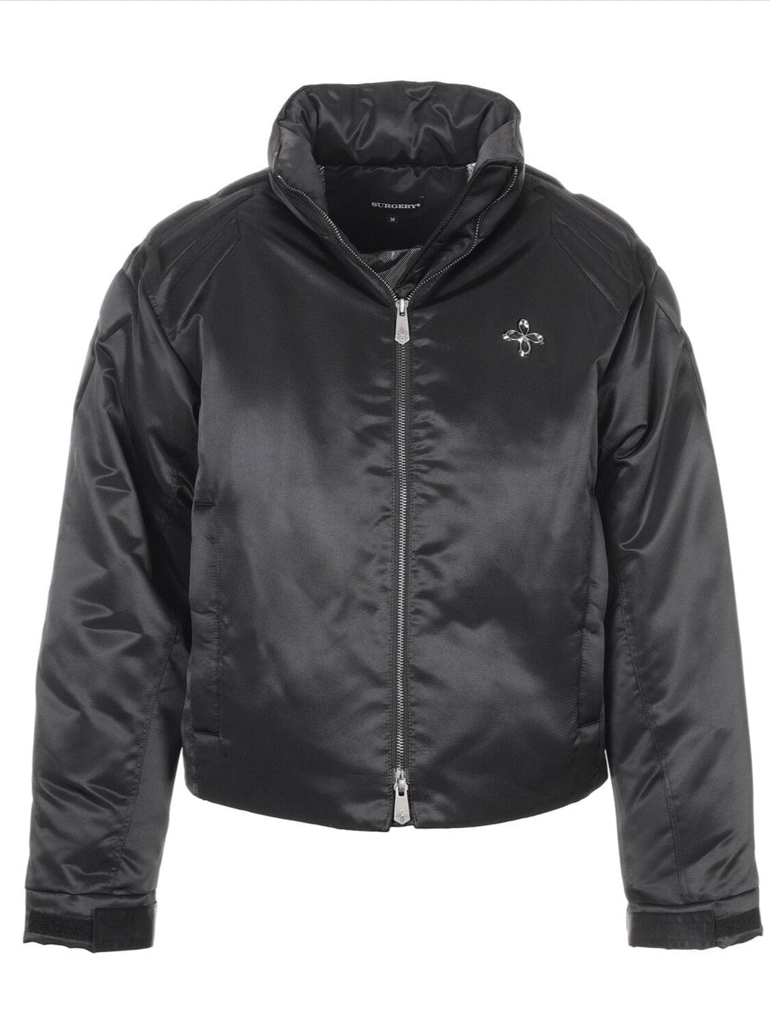 surgery biker embossing puffer jacket 'black'-Surgery-APOC STORE