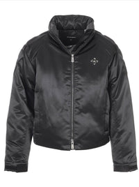 surgery biker embossing puffer jacket 'black'-Surgery-APOC STORE