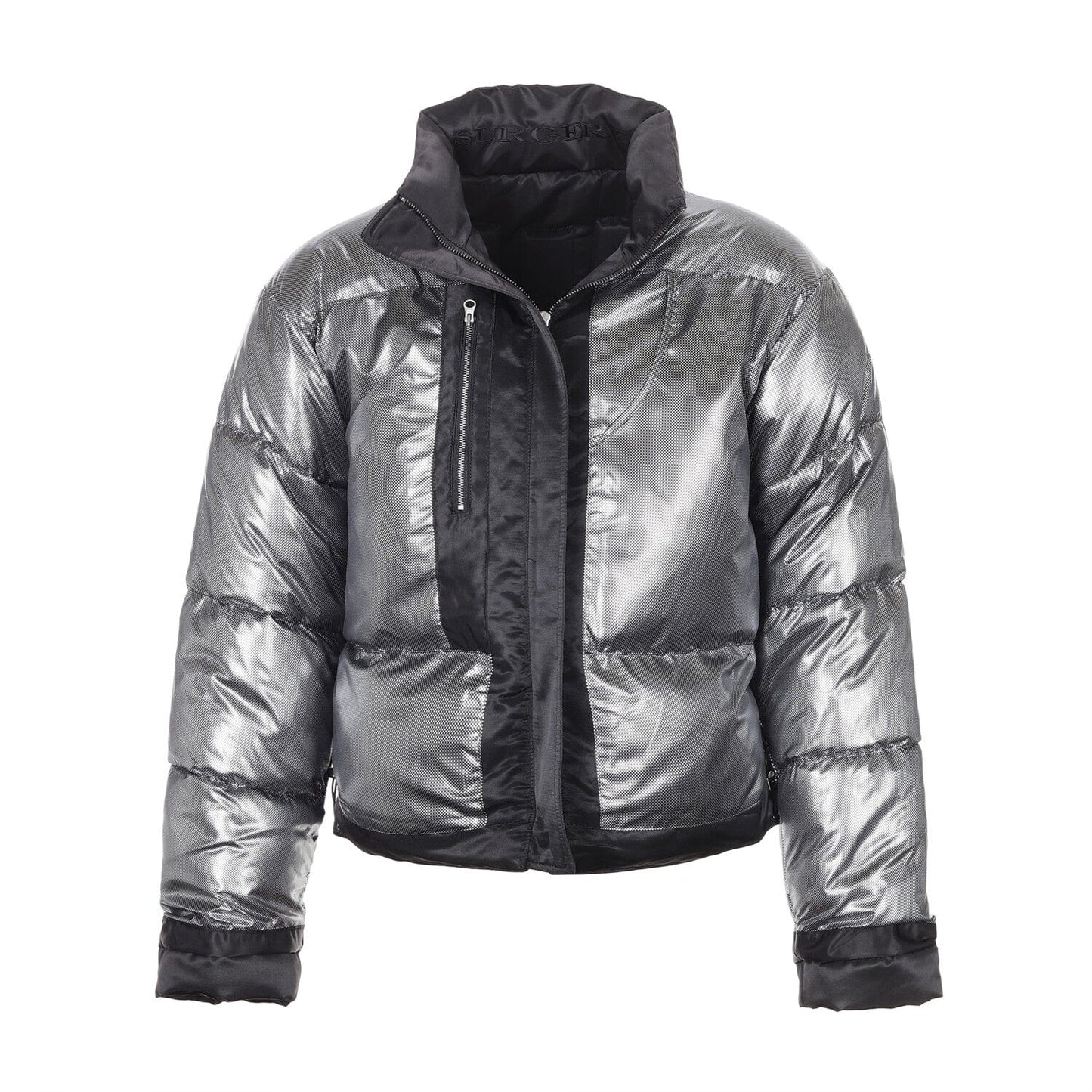 surgery biker embossing puffer jacket 'black'-Surgery-APOC STORE