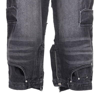 surgery cargo double jeans 'black denim'-Surgery-APOC STORE