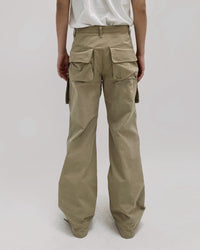 HIDDEN CARGO POCKET PANTS BEIGE-EGNARTS-APOC STORE
