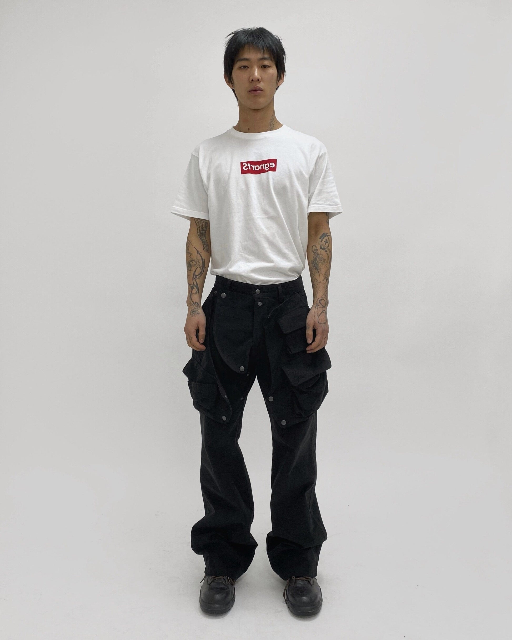 HIDDEN CARGO POCKET PANTS BLACK-EGNARTS-APOC STORE