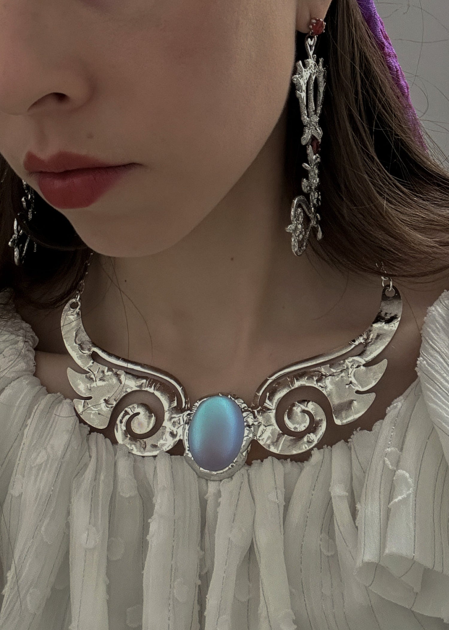 Iridescent Wing Necklace-Emma Pryde-APOC STORE