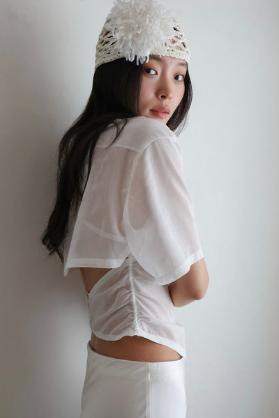 Half Sleeve Necktie Shirt - Air-Julye Han-APOC STORE