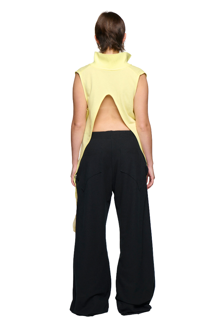 Pique Frank Pant - Black-Karlaidlaw-APOC STORE