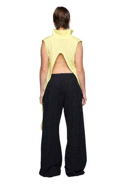 Pique Frank Pant - Black-Karlaidlaw-APOC STORE