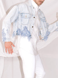 ragged jeans jacket-Lou de Bètoly-APOC STORE