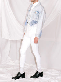ragged jeans jacket-Lou de Bètoly-APOC STORE