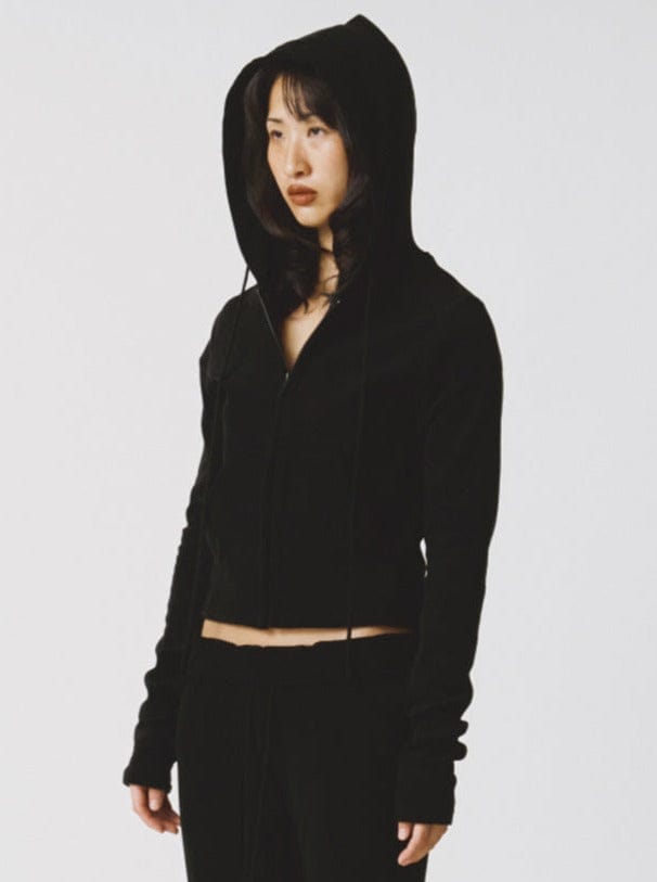 LALALA TERRY HOOD ZIP-UP-Lalameemee-APOC STORE