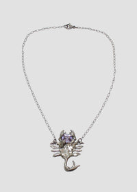 Lavender Scorpion Necklace-Emma Pryde-APOC STORE