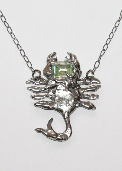 Lime Scorpion Necklace-Emma Pryde-APOC STORE