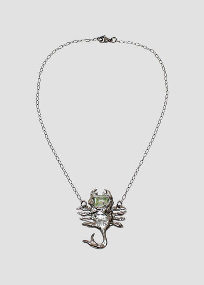 Lime Scorpion Necklace-Emma Pryde-APOC STORE