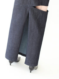 long denim skirt Temptation-V4K-APOC STORE