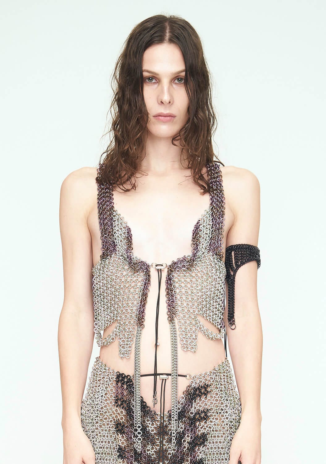 Checkered Silver-Green + Lilac Vest-JALACONDA-APOC STORE