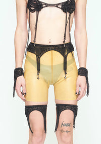 BLACK CHAINS Waist Garter Belt-JALACONDA-APOC STORE