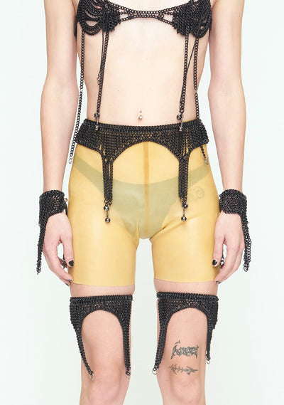 BLACK CHAINS Waist Garter Belt-JALACONDA-APOC STORE