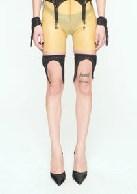 BLACK CHAINS Thigh Garter Belt-JALACONDA-APOC STORE
