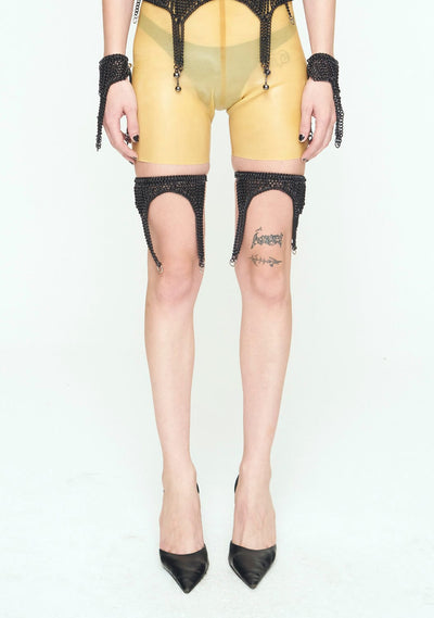 BLACK CHAINS Thigh Garter Belt-JALACONDA-APOC STORE