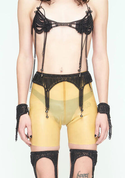 BLACK CHAINS Waist Garter Belt-JALACONDA-APOC STORE