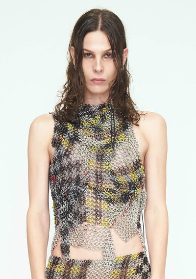 Chess Lime Long Top-JALACONDA-APOC STORE