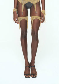 GOLD CHAINS Thigh Garter Belt-JALACONDA-APOC STORE