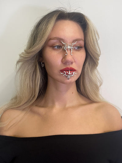 Metallic Lip cuff-WHYNOEN-APOC STORE